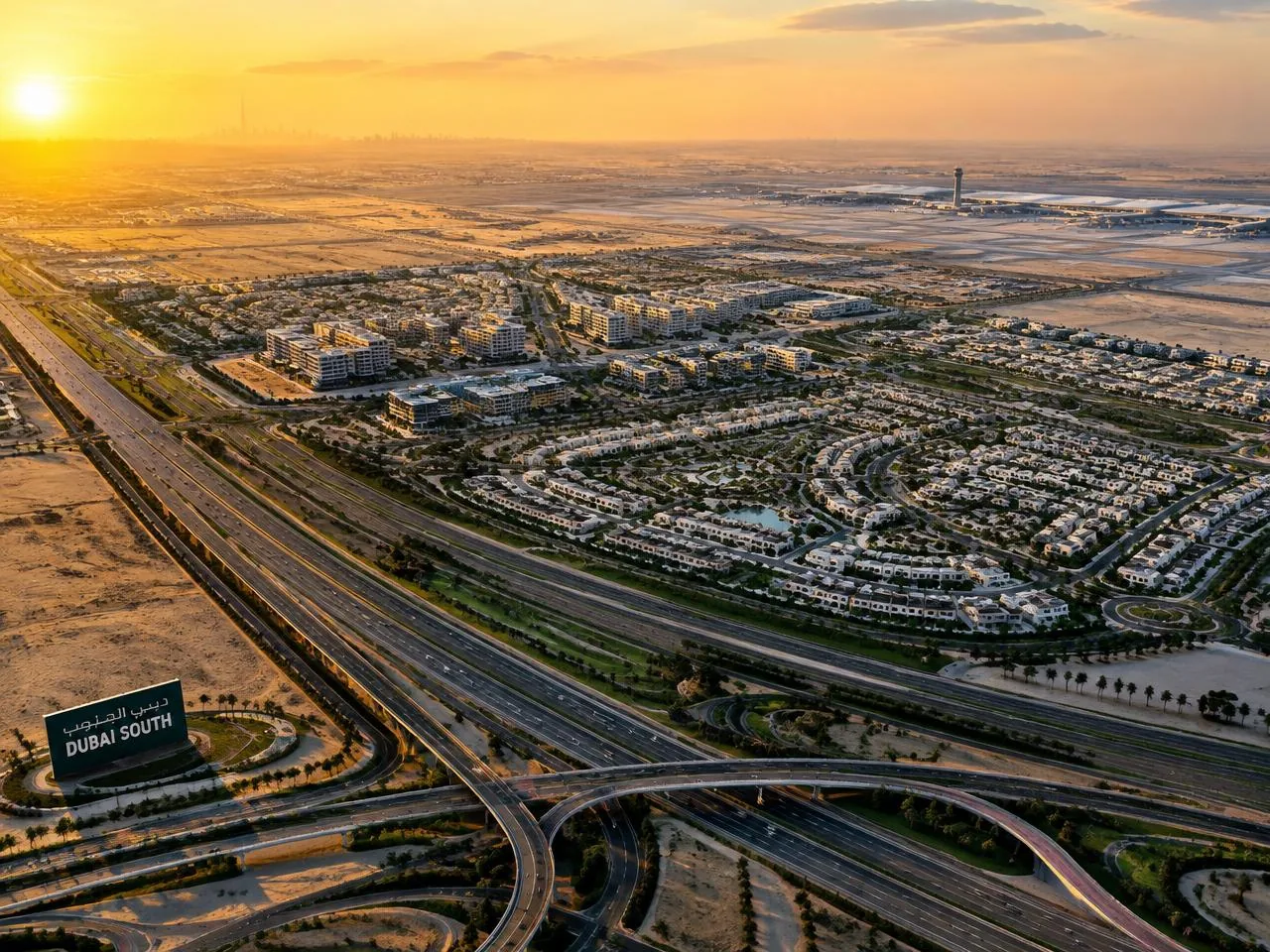 Aerial view of Dubai South (placeholder)